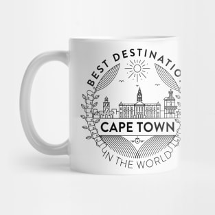 Cape Town Minimal Badge Design Mug